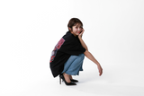 Pile collaboration l back print T-shirt