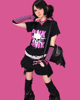 popping-! skull belt (2color)