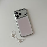 pink silver bumper case
