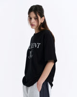 BASIC LOGO HALF T (Black, White) 