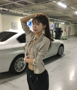 [ autumn jacket ] britt buckle & matte slim jk