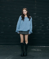 UNISEX ルーズポロニット