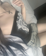 Wing Tattoo Black Top