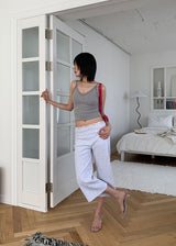FOLDING CROP CAPRI PANTS (2color)