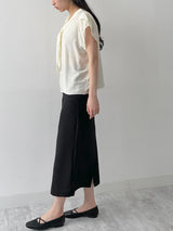 Tulip Tie Short Sleeve Blouse