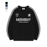 スタークレストスポーティートラックVネックオーバーフィットスウェットシャツ (4color)