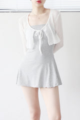 Rona flare cardigan + nasi one piece set