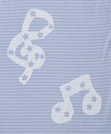 ストライプド ミュージック ノート LS Tシャツ(CV2GFFT554A)