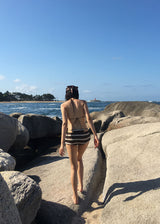 ブラウンボヘミアンビキニセット