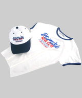 NEW CLUB リンガーTシャツ_ネイビー
