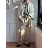 [Unisex] シックチェックオーバーフィットシャツ(3color)
