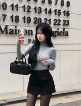 [BELLIDE MADE] Nave, リブ編みタートルネックTシャツ