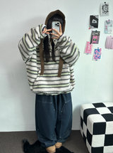 MINK🐻🧸RIVET STRING LONG WIDE PANTS 💙🖤2COLOR