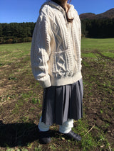 ハートニットジップアップ