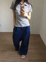 Back - Banding Wide Denim (1color)