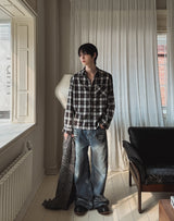 Linear Rivet Dirty Wash Denim Pants