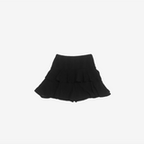 pre back string shirt + cancan skirt set