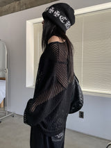 Reki Summer Square Mesh Knit