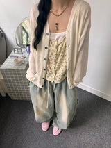リネンルーズカーディガン