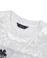 ベルベットプリントオーバーサイズTシャツ _ WHITE