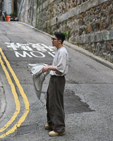 MP WASHED CURVED PANTS BR