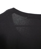 オープンスタッド Uネック ラウンドロング-sleeved T-shirt