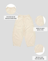 Beo Curved Linen Balloon Pants