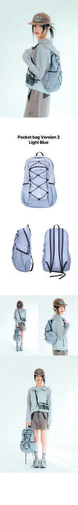 【limited price】Ultra-light Compact PocketBagV2 Lightblue (M) 