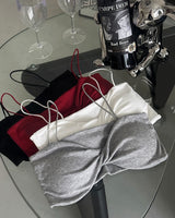 bra top with twisted cap