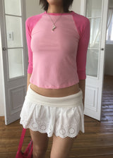 FOLDING PUNCHING MINI SKIRT