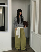[ORIGINAL] ROSE Pintuck Cotton Pants