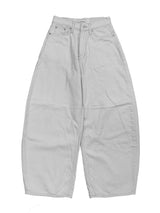 バックポケットクロススタッズワイドデニム (fleece-lined / 2color)