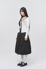 ロゴマフラーVネックトップホワイト