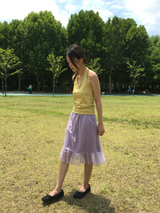 Hayes Bloom Frill Skirt (2color)