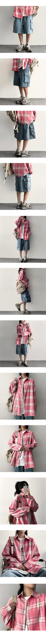 Liddy Banded Waist Denim Cargo Bermuda Shorts
