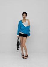 [MADE] Roni's Deep V-neck Summer Cotton Long Sleeve Tee
