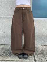 ベックカットラインワイドコットンパンツ