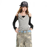 Sweet Polka Dot Layered Asymmetric Top