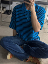 ASCLO ピッグボーダーカラー半袖Tシャツ (4color)