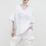 (Unisex) ポスティストリングカラーリングTシャツ