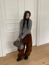 Comta Heart Cargo Corduroy Pants