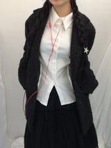 Hairy cream jacket