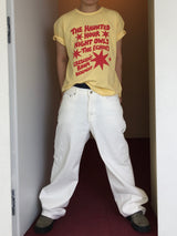 原宿 セミクロップド ショートスリーブ Tシャツ (3c)
