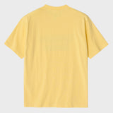 エンボスキャンパスラバーイエローショートスリーブTシャツ [Unisex]