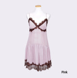 Shimmering Slip Lace Bustier Dress