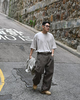 MP WASHED CURVED PANTS BR