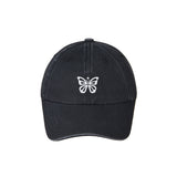 VINTAGE MINI BUTTERFLY BALL CAP_BLACK WHITE