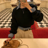 [MADE] Pippi, a slim checkered shirt blouse