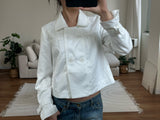cropped spring trench jacket