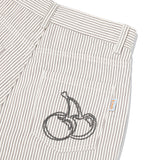 チェリーストライプデニムショートパンツ [LIGHT GRAY]